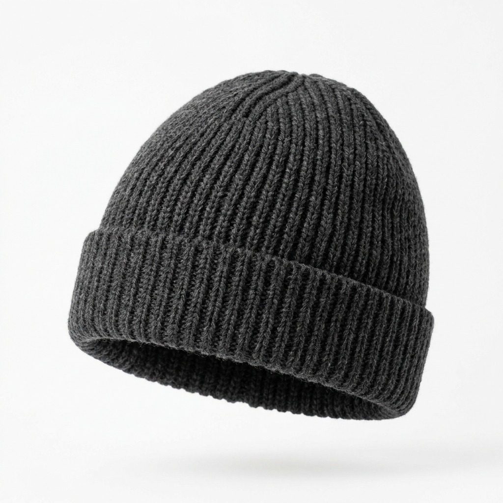 Custom Ribbed Knit Beanie Caps – Premium Winter Headwear